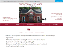 Tablet Screenshot of dedhamexchange.org